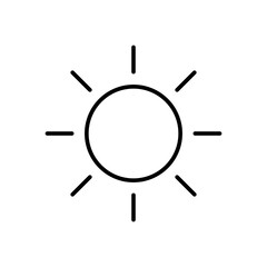 sun icon vector for your design