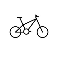 bicycle  icon line style vector for your design