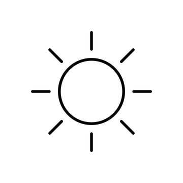 sun icon vector for your design