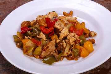 Roasted pork with vegetables