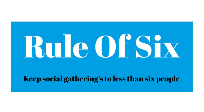 Rule Of Six, Any Gathering Of More Than Six People In England Will Be Illegal,