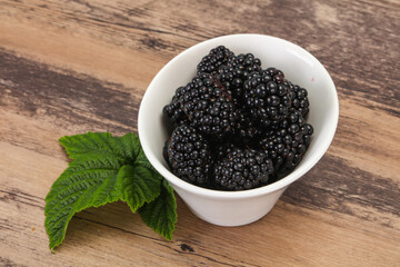 Sweet tasty ripe Blackberry heap