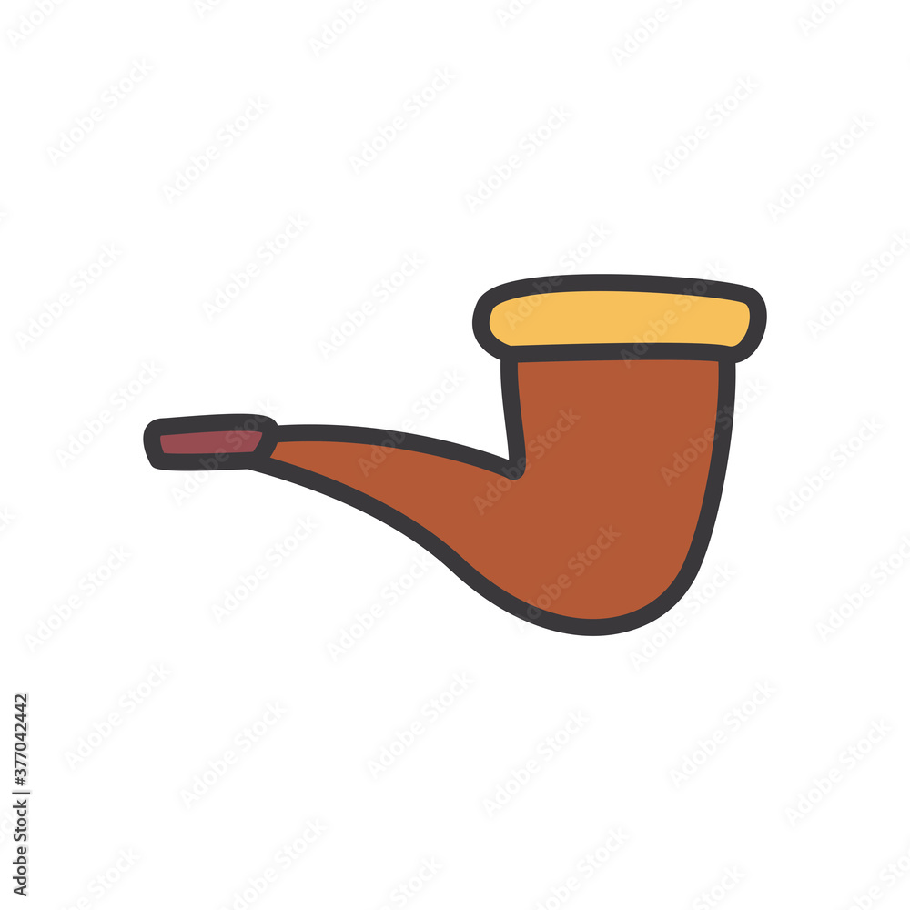 Poster pipe line and fill style icon vector design