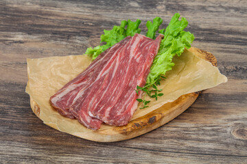 Raw Thick pork steak for cooking
