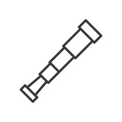 telescope line style icon vector design