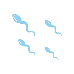 sperm flat style icon vector design