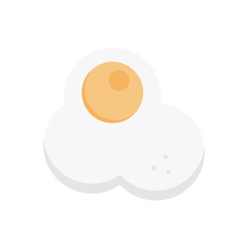 fried egg white yellow simple clip art preview