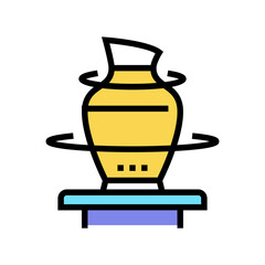 pottering leisure time color icon vector. pottering leisure time sign. isolated symbol illustration