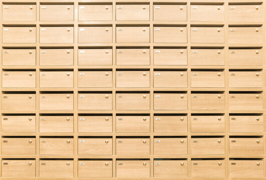 Locker wooden MailBoxes postal for keep your information, bills,postcard,mails etc