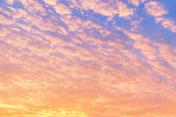 Beautiful Sunrise sky and cloudscape background