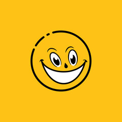 Smile emotion icon vector illustration design