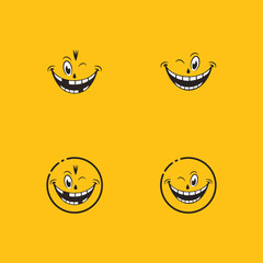 Smile emotion icon vector illustration design