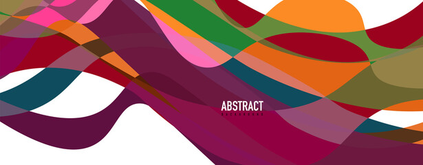 Obraz premium Fluid wave colorful abstract background. Dynamic colorful vibrant vector design