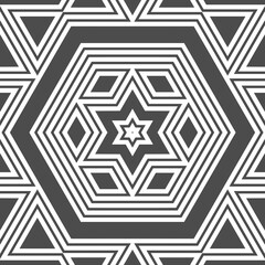 Retro old vintage original abstract art background. Interior hydraulic ceramic mosaic tiles flooring. Floor tiles backdrop pattern