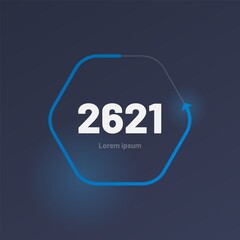 Control knob used for regulating. UI and UX Kit. Control center design. Progress bar. Temperature control. Eps 10.