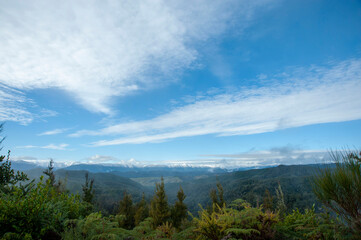 Fototapeta na wymiar ニュージーランド、南島、ホープサドルルックアウトからの風景