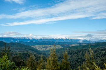 ニュージーランド、南島、ホープサドルルックアウトからの風景