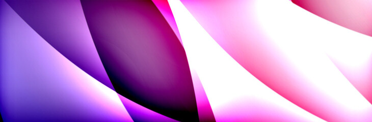 Fluid gradient neon color waves, vector abstract background