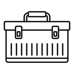 Aircraft repair tool box icon. Outline aircraft repair tool box vector icon for web design isolated on white background