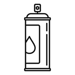 Aircraft repair paint balloon icon. Outline aircraft repair paint balloon vector icon for web design isolated on white background