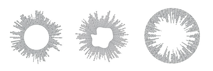 Big data futuristic design . Digital visualization . Particles stream . Binary background . Technology information concept. Flow lines . Vector