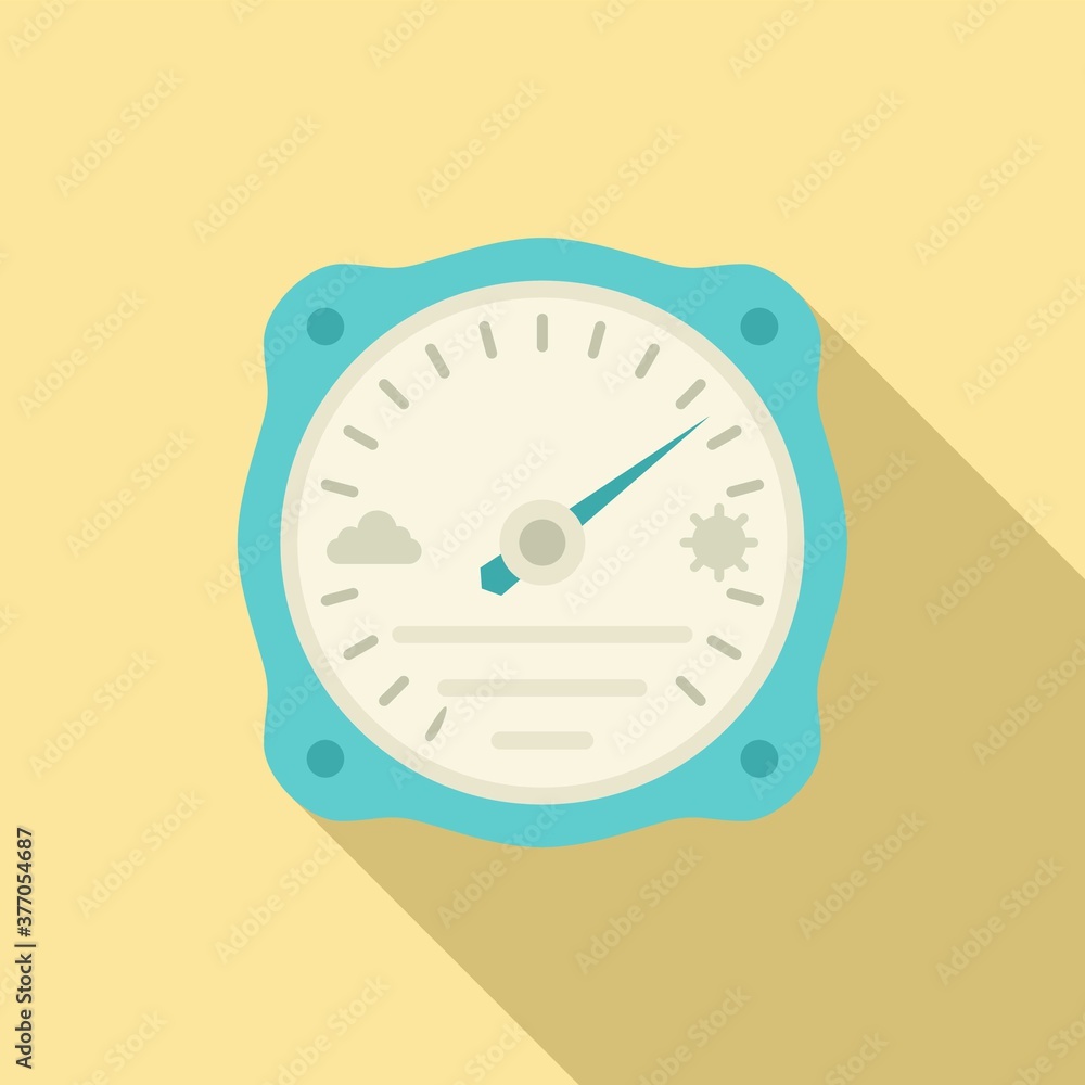 Poster humidity barometer icon. flat illustration of humidity barometer vector icon for web design