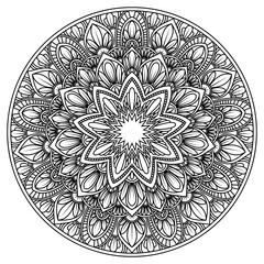 mandala floral vintage vector