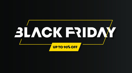 Black friday flyer and web banner background template vector