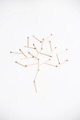 tree shape with matchstick