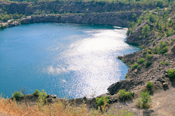 Radon Lake near the village of Migija also known as the Black Sea