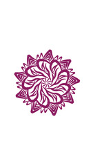 Fototapeta premium flower mandala. This design is very suitable for wall decorations, symbols and others