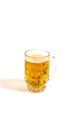 Photo mug with beer, isolate, Oktoberfest