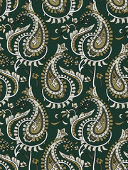 traditional Indian paisley pattern on   background