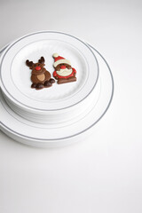 christmas ornament, cookie on plate