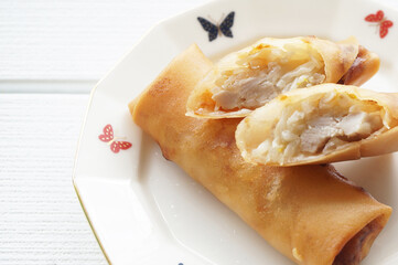 もやしの春巻き