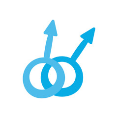 gay gender flat style icon vector design