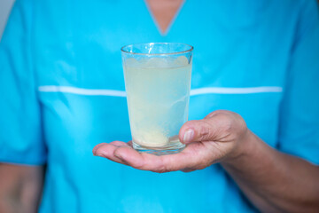 Healthcare - nurse with effervescent..