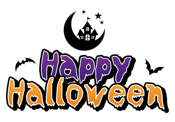 ハッピーハロウィン ロゴ（happy Halloween）