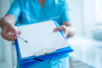 Healthcare - nurse in doctor's office..