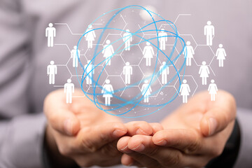  Digital Network and data concept.