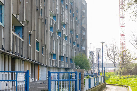 Council Flat Housing Block Robin Hood Gardens In East London