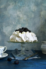 Delicious homemade meringue cake 