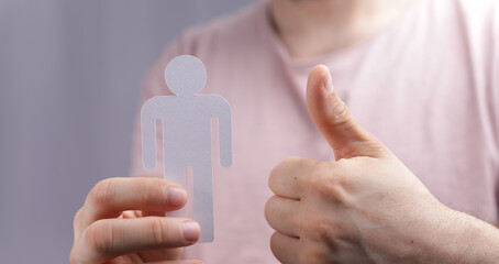 job recruitment in hand paper