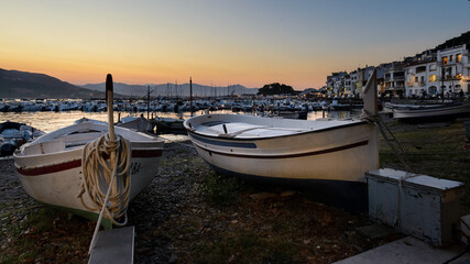 Paisaje del puerto de  Port de la Selva al anochecer © gurb101088