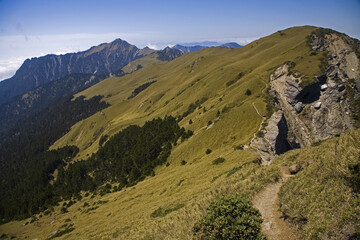 Obraz premium Qilai Mountain Edge Taiwan