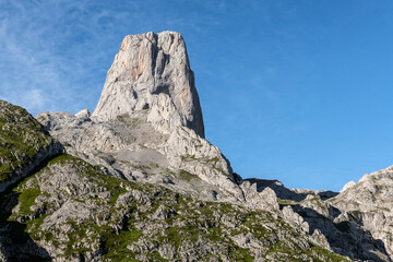 Naranjo de Bulnes, known as Picu Urriellu, in Picos de Europa National Park, Asturias in Spain
