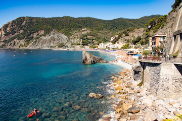 One of the famous beaches of the 5 terre: Monterosso