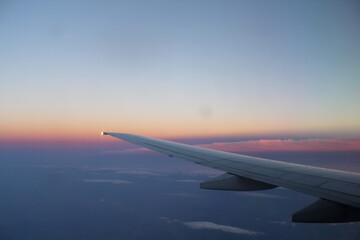 Obraz na płótnie Canvas view from airplane window