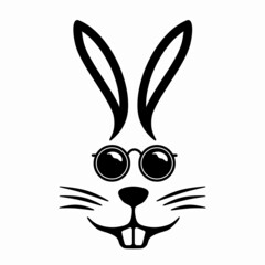 bunny with sunglasses, easter bunny, bunny with sunglasses, bunny with nose, © photoidea
