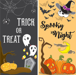 Halloween Background Set